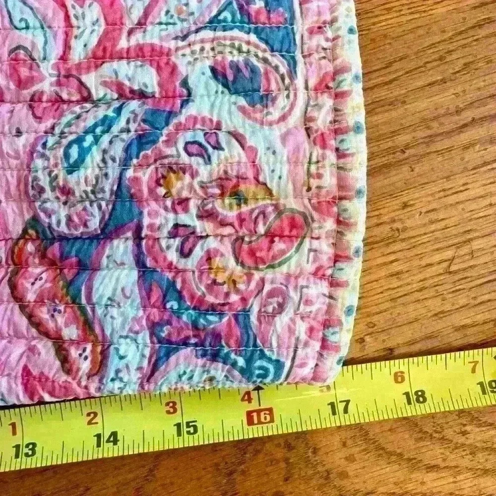 La Cera women’s quilted reversible jacket colorful paisley size medium - Picture 13 of 13